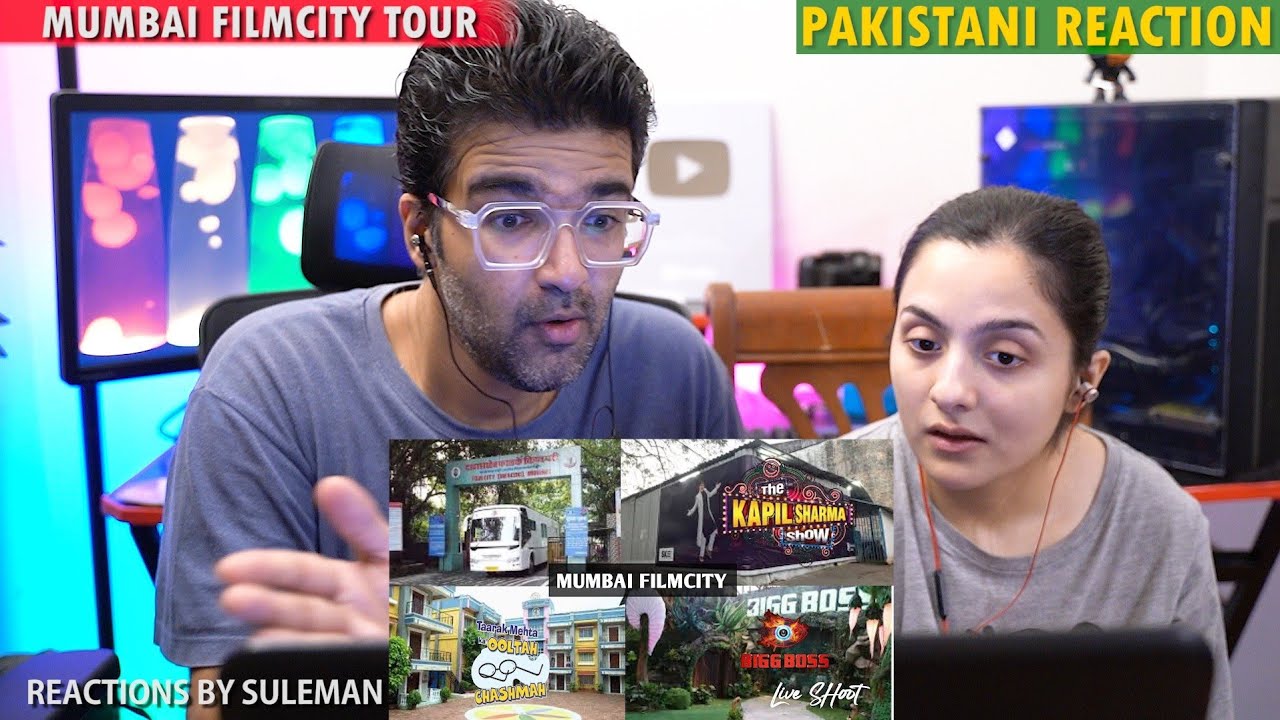 Pakistani Couple Reacts To Filmcity Tour Mumbai | Live Shooting | Bigg Boss | Taarak Mehta