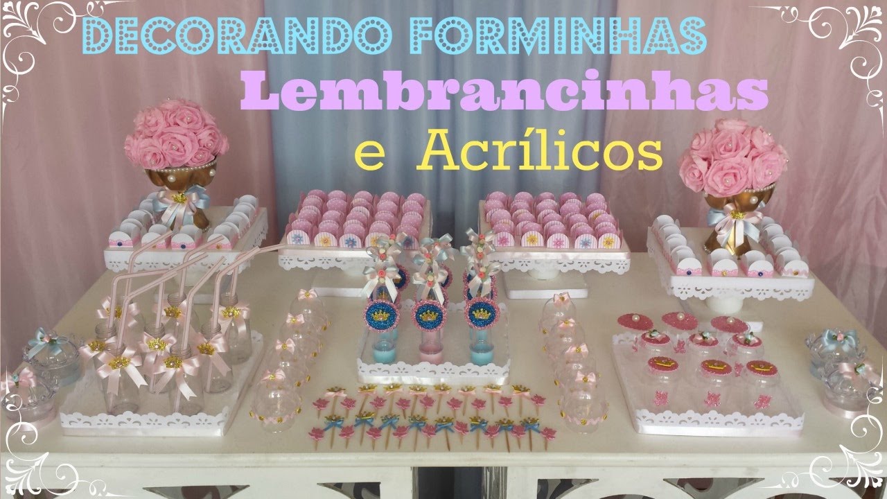 Diy - Decorando forminhas, lembrancinhas e acrílico - Parte 14