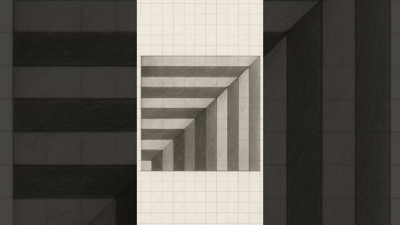 simple 3d illusion art 