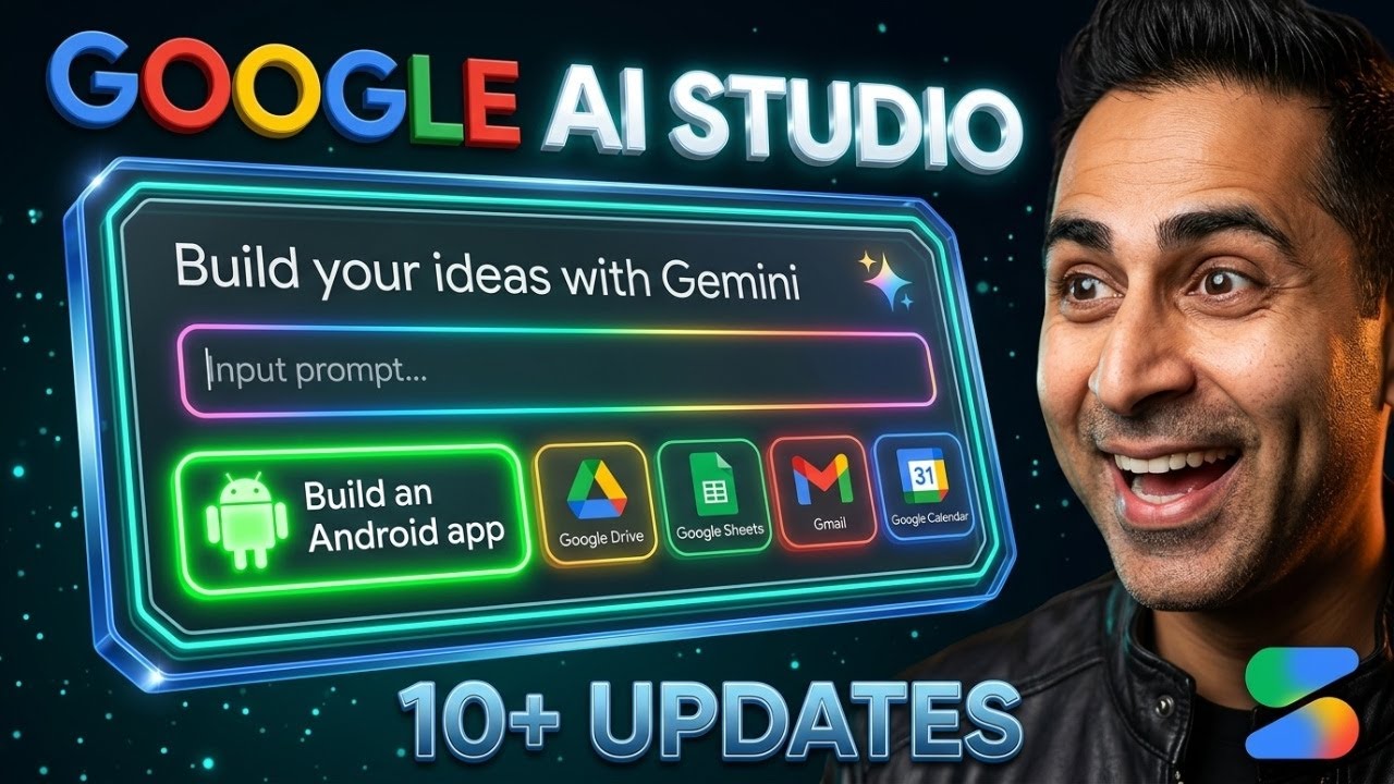 В Google AI Studio вышло более 10 масштабных обновлений (нативный Android, Workspace, агенты)