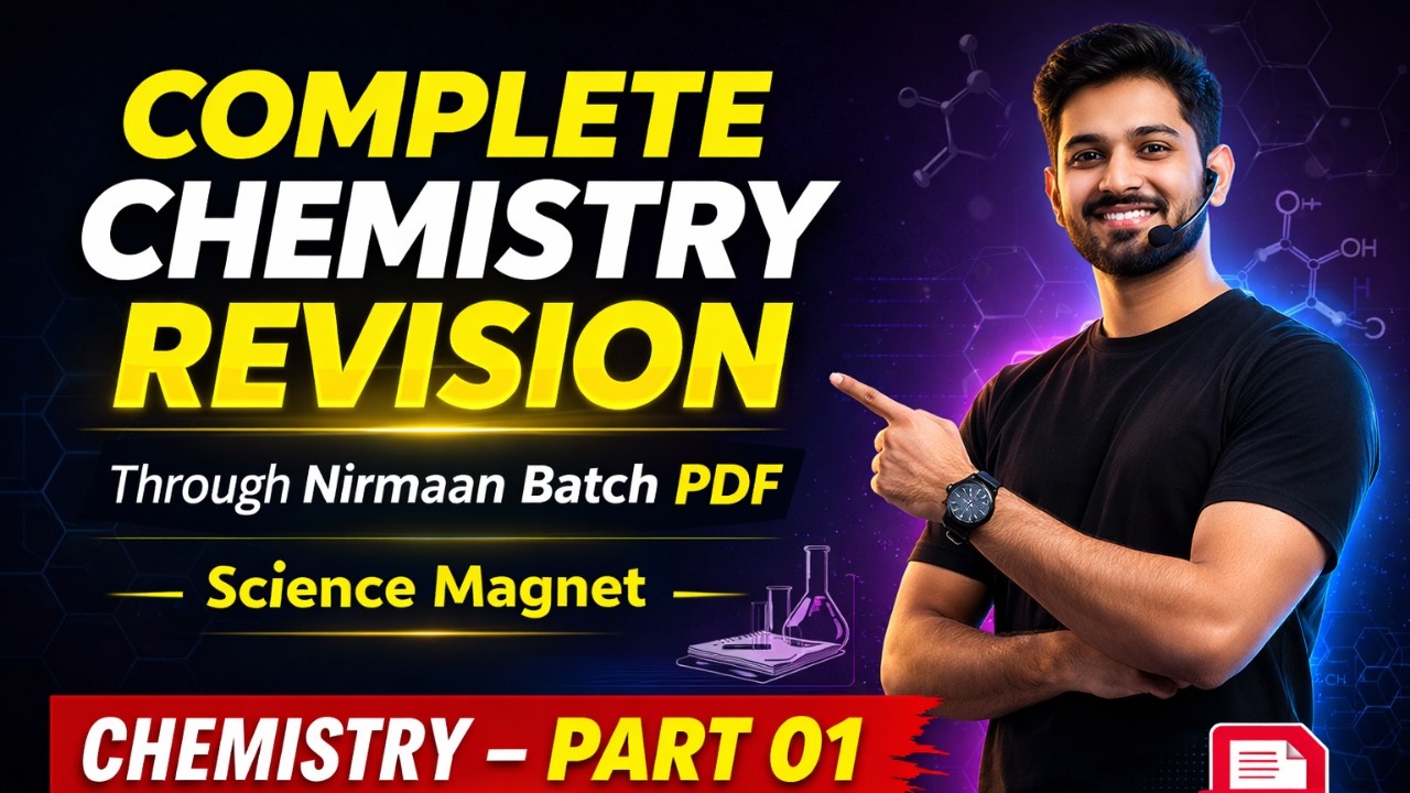 COMPLETE CHEMISTRY REVISION PART-01|  NIRMAAN BATCH PDF📘 | Science Magnet | RRB ALP 2025 ⚡ #rrb #alp