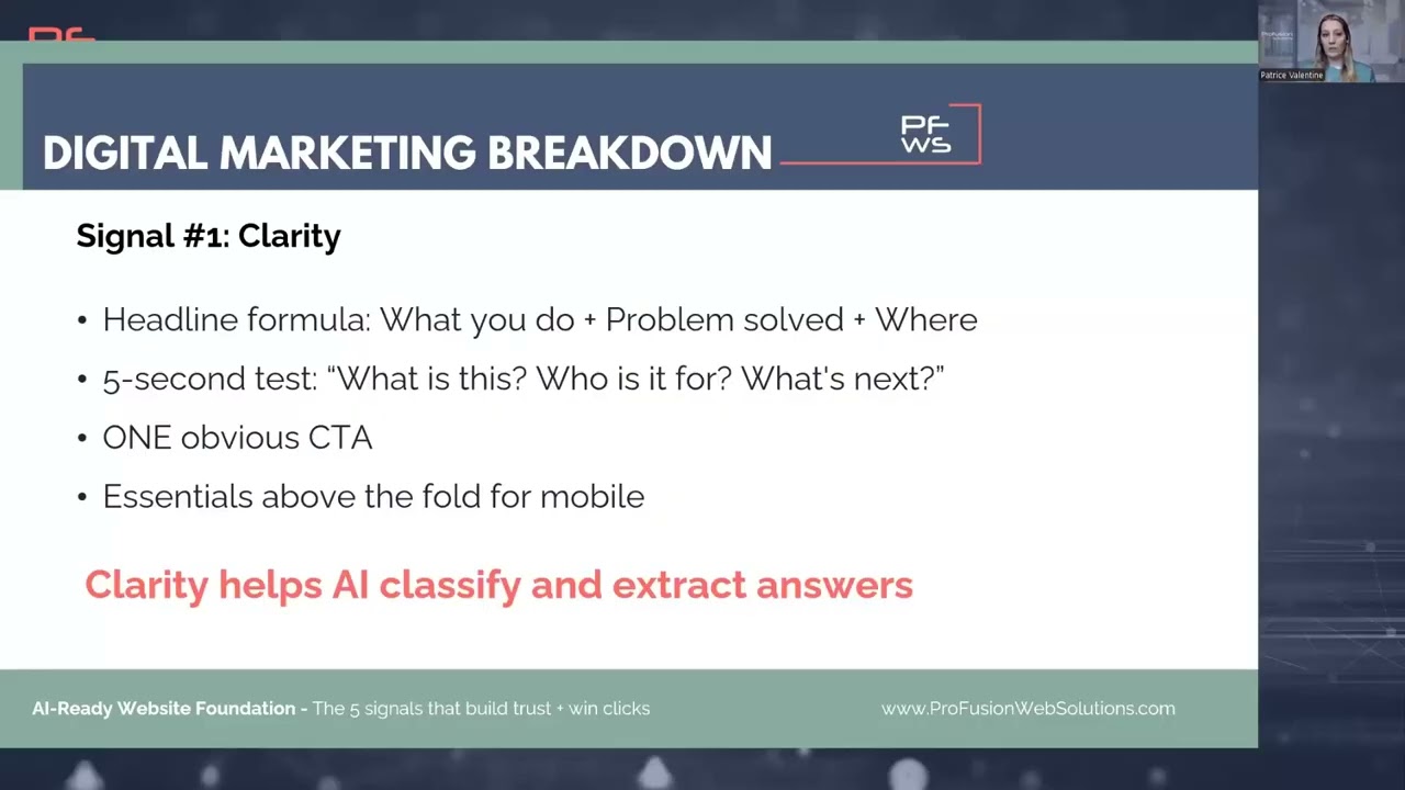 AI-Ready Website Foundation: The 5 signals that build trust + win clicks