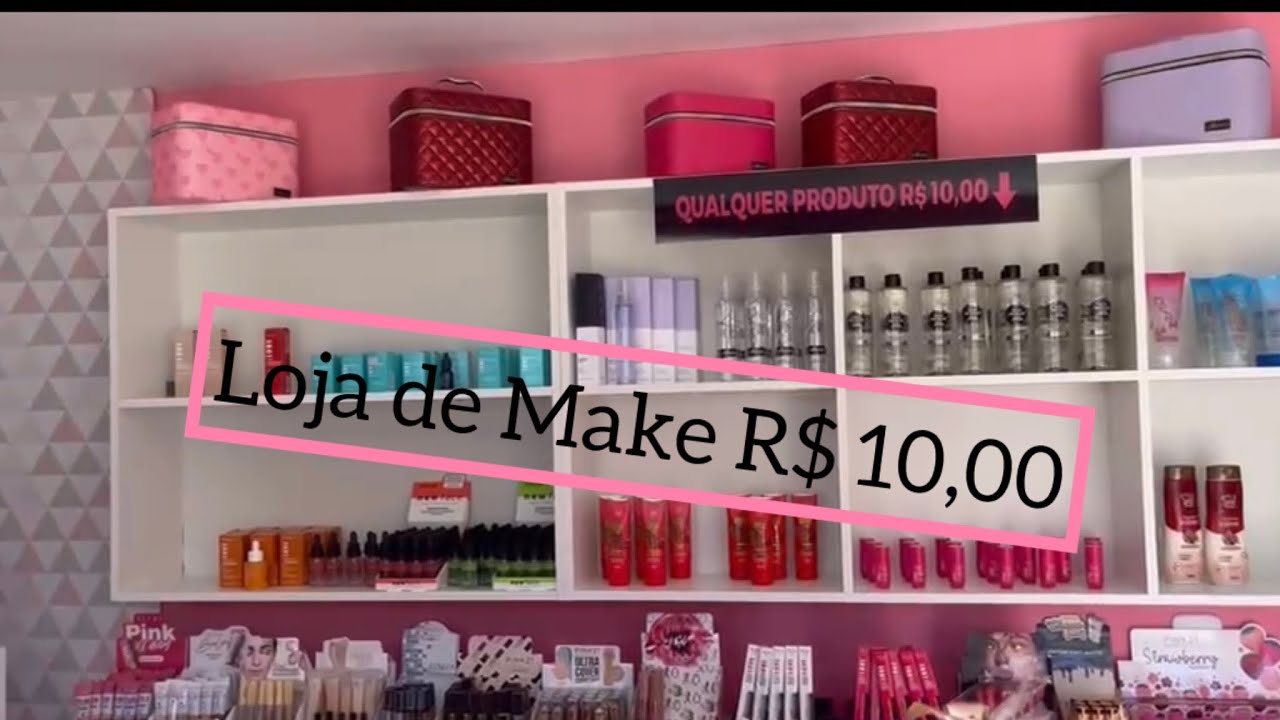 VLOG : Mostrei minha LOJA de  R$ 10,00 maquiagem e acessórios