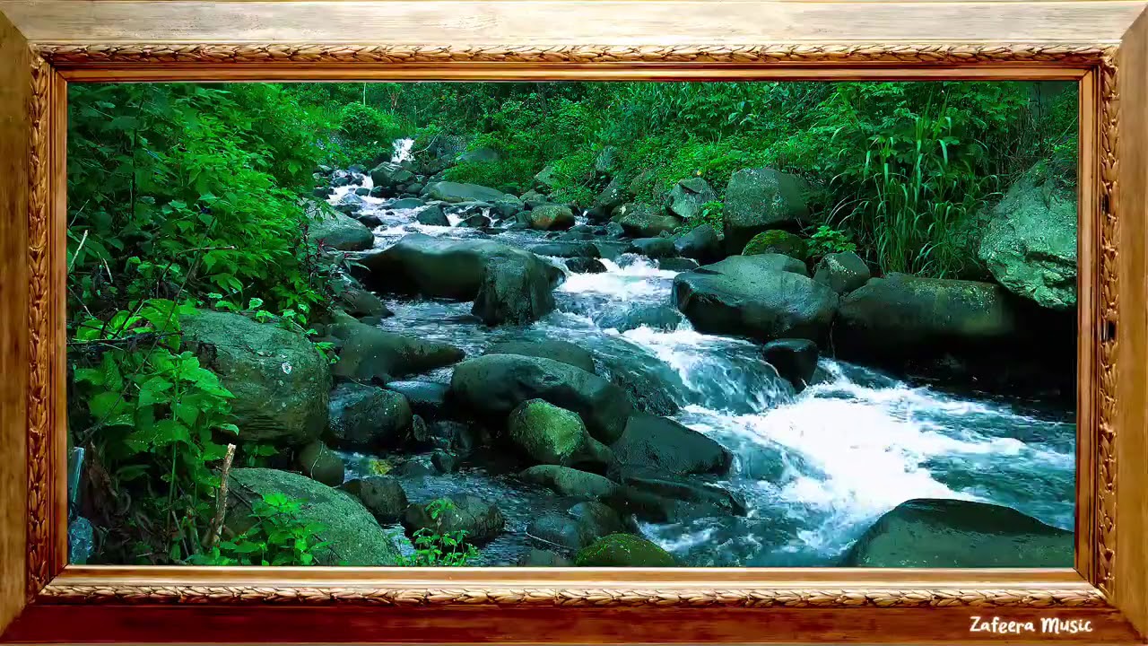 3 Hours Relaxing River Sounds for Homework & Reading | No Music, Just Nature