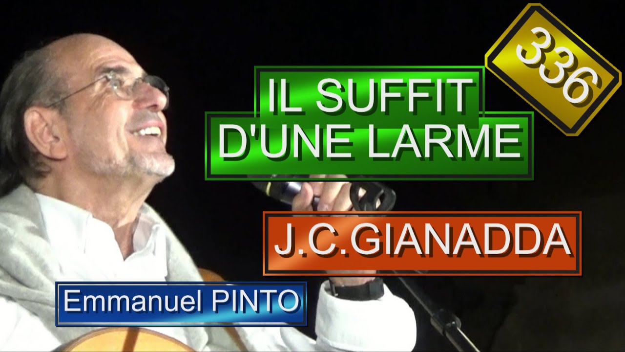 IL SUFFIT D'UNE LARME - Jean-Claude Gianadda - (Instrumental avec les paroles) N°336