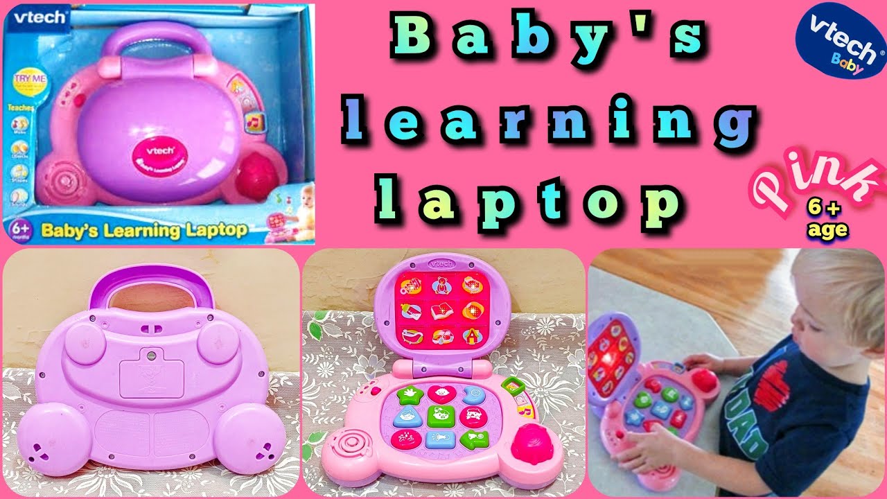 VTech Baby's Learning Laptop,Pink (Preloved Toy)