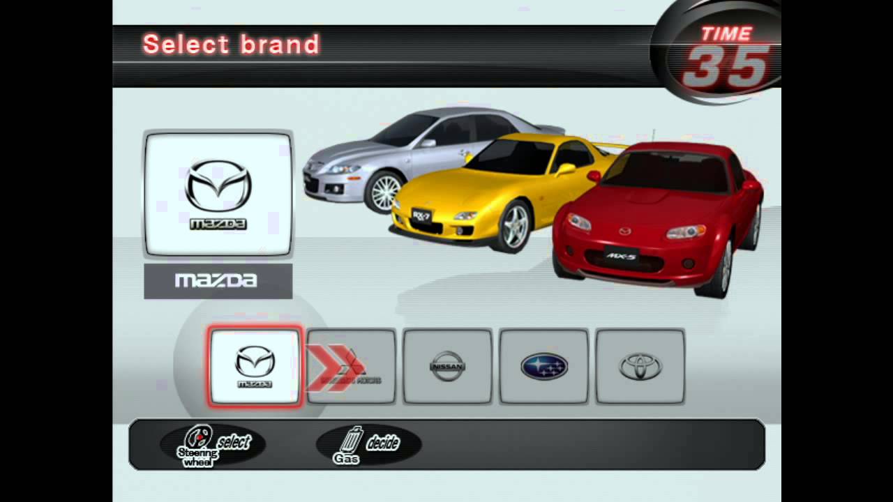 Wangan Midnight Maximum Tune 3DX+ Default car selection (Asia Version)