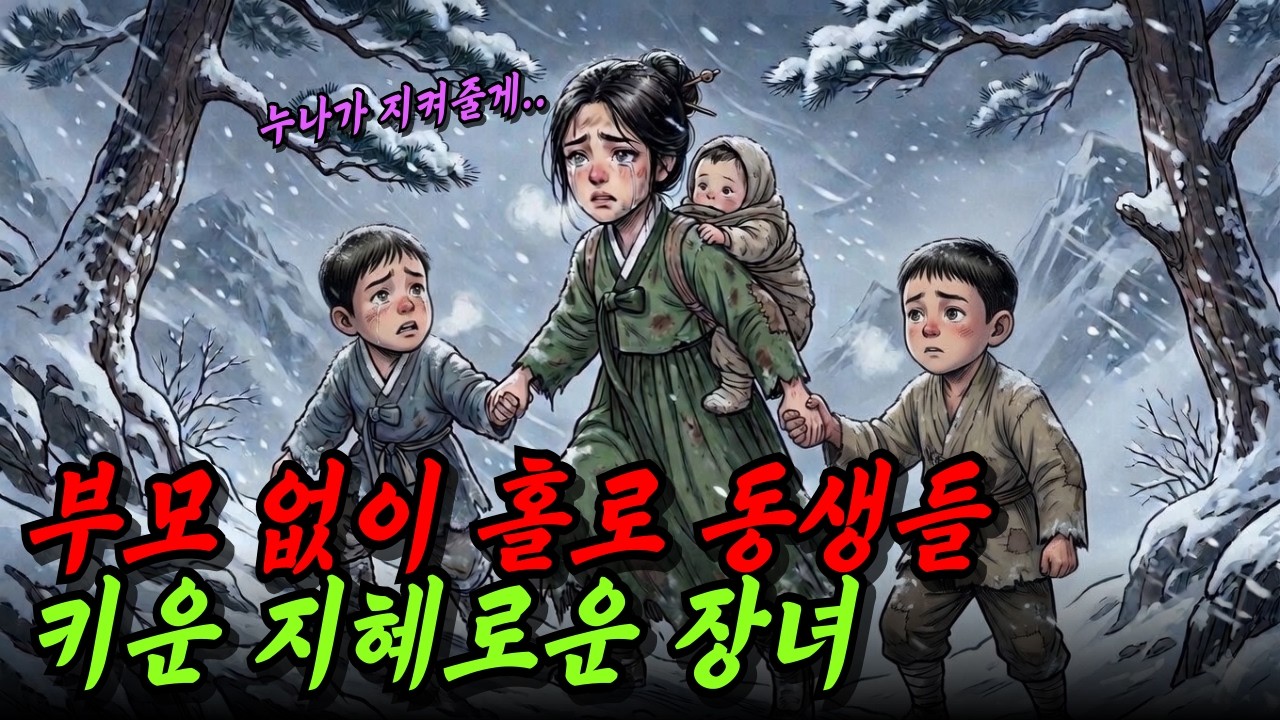 부모 없이 홀로 동생들 키운 지혜로운 장녀 | 야담 옛날이야기 오디오북 수면동화 전설 민담