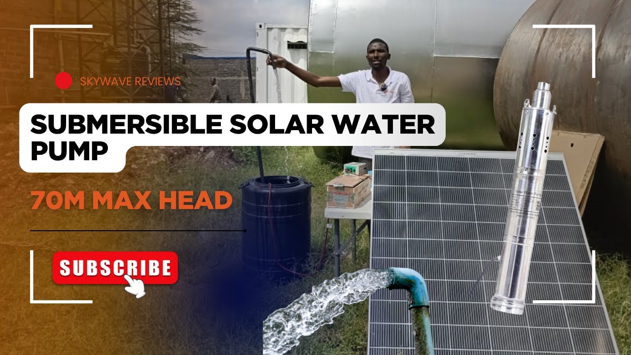 How a 70m Max Head Submersible Solar Water Pump Work | Full Setup + Unboxing