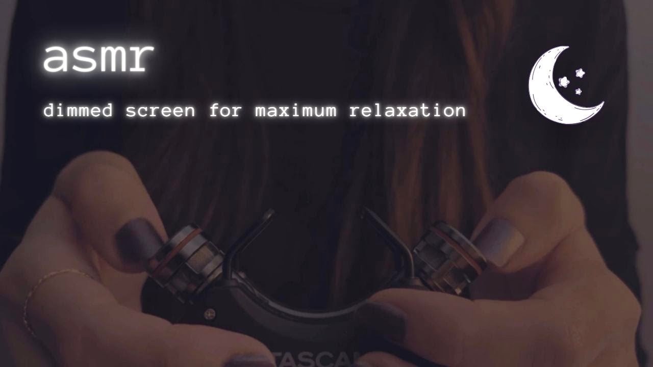 [ASMR] Very Gentle Mic Tapping & Scratching *dimmed screen* (No Talking/Tascam)