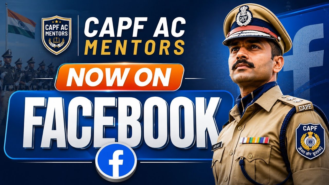 ||CAPF AC MENTORS NOW ON FB ||