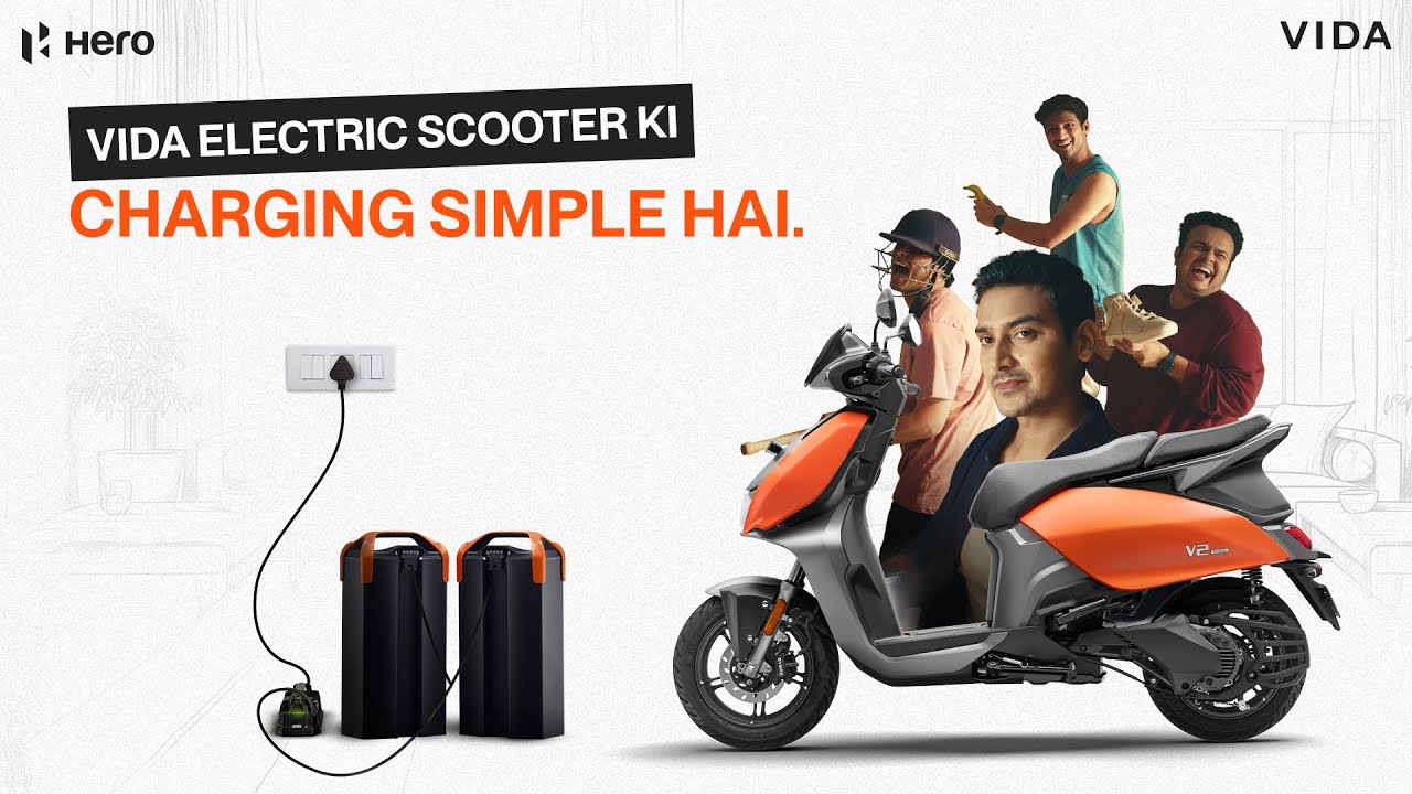 Charging Simple Hai with the VIDA V2&nbsp;Electric Scooter!