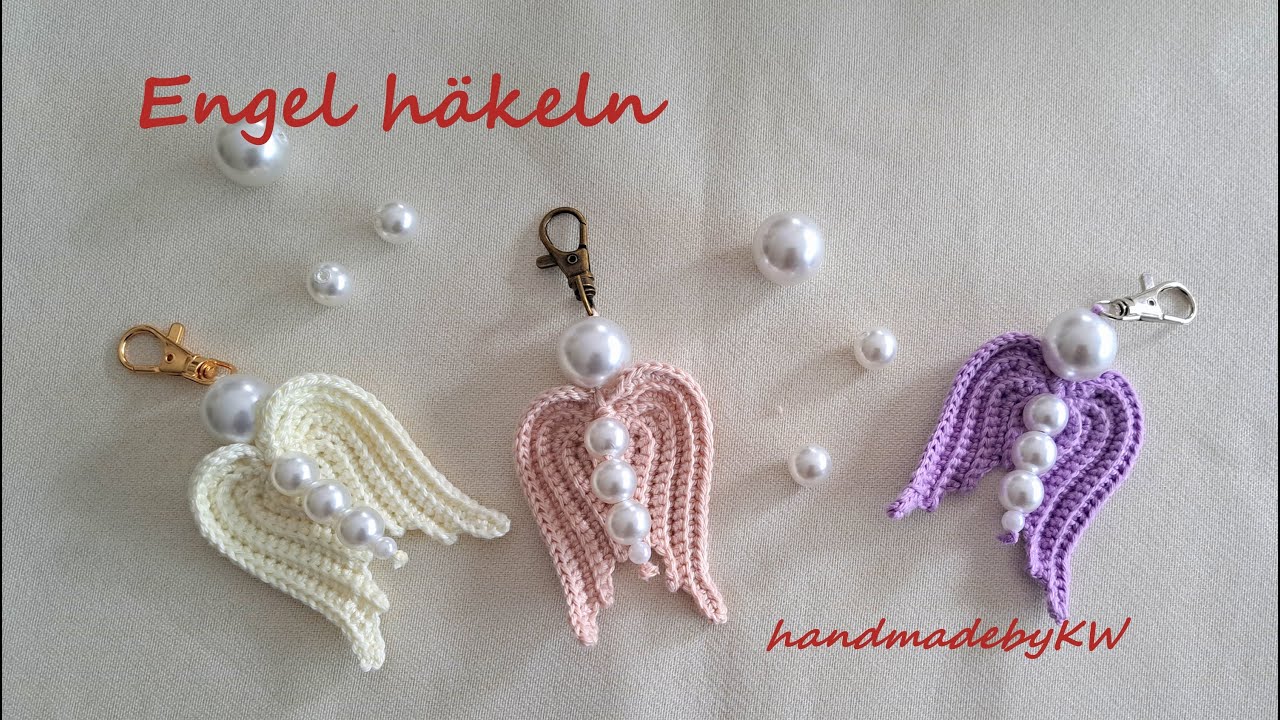 Schutzengel häkeln 😇 Perlen Engel