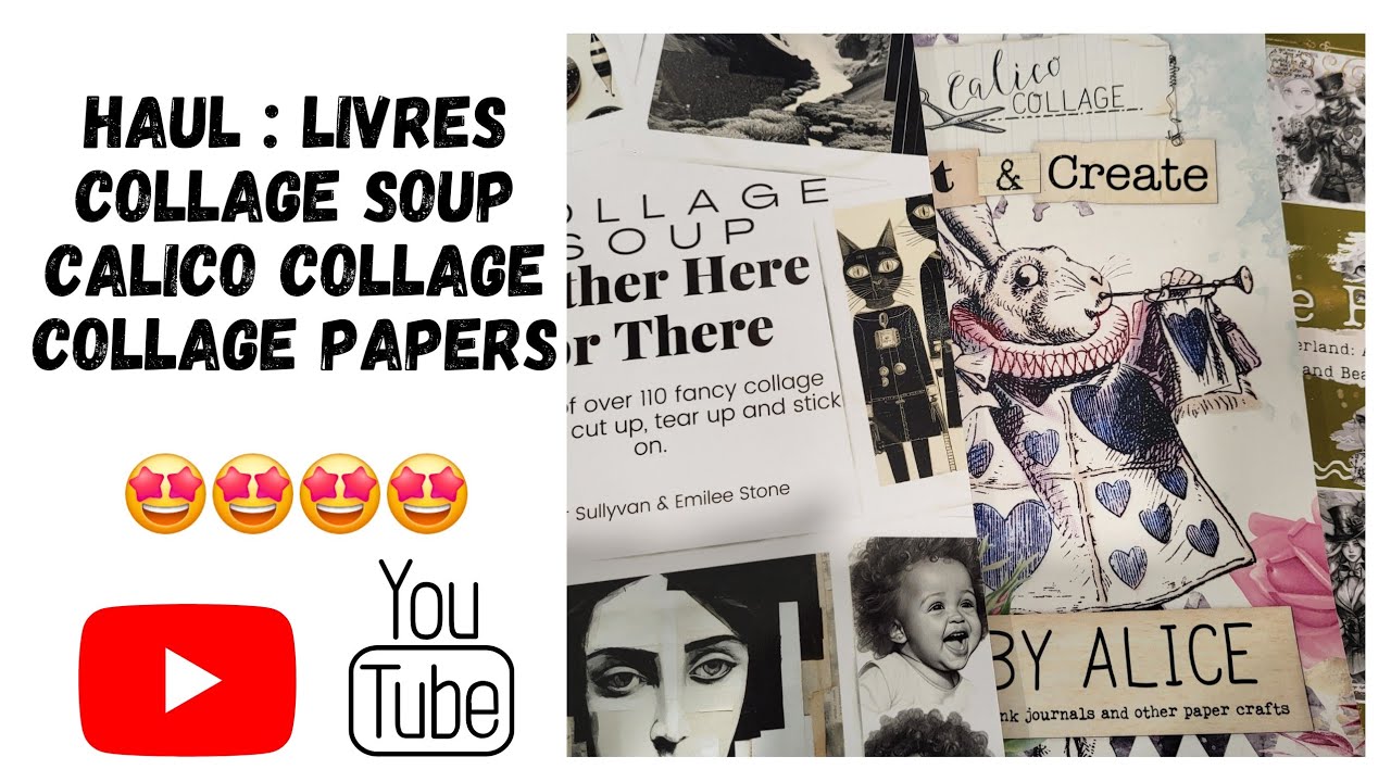 HAUL : Livres Collage Soup 🤩 @CalicoCollage 🤩 Collage papers 🤩 #livre #junkjournal #collage 🫶😊🥰