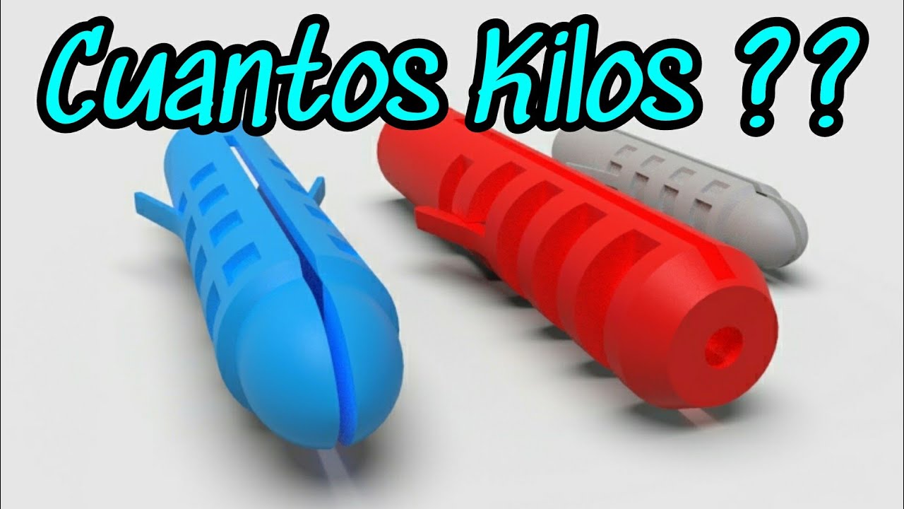 TARUGOS taquetes CUANTO peso soportan ? / plastic wall plug