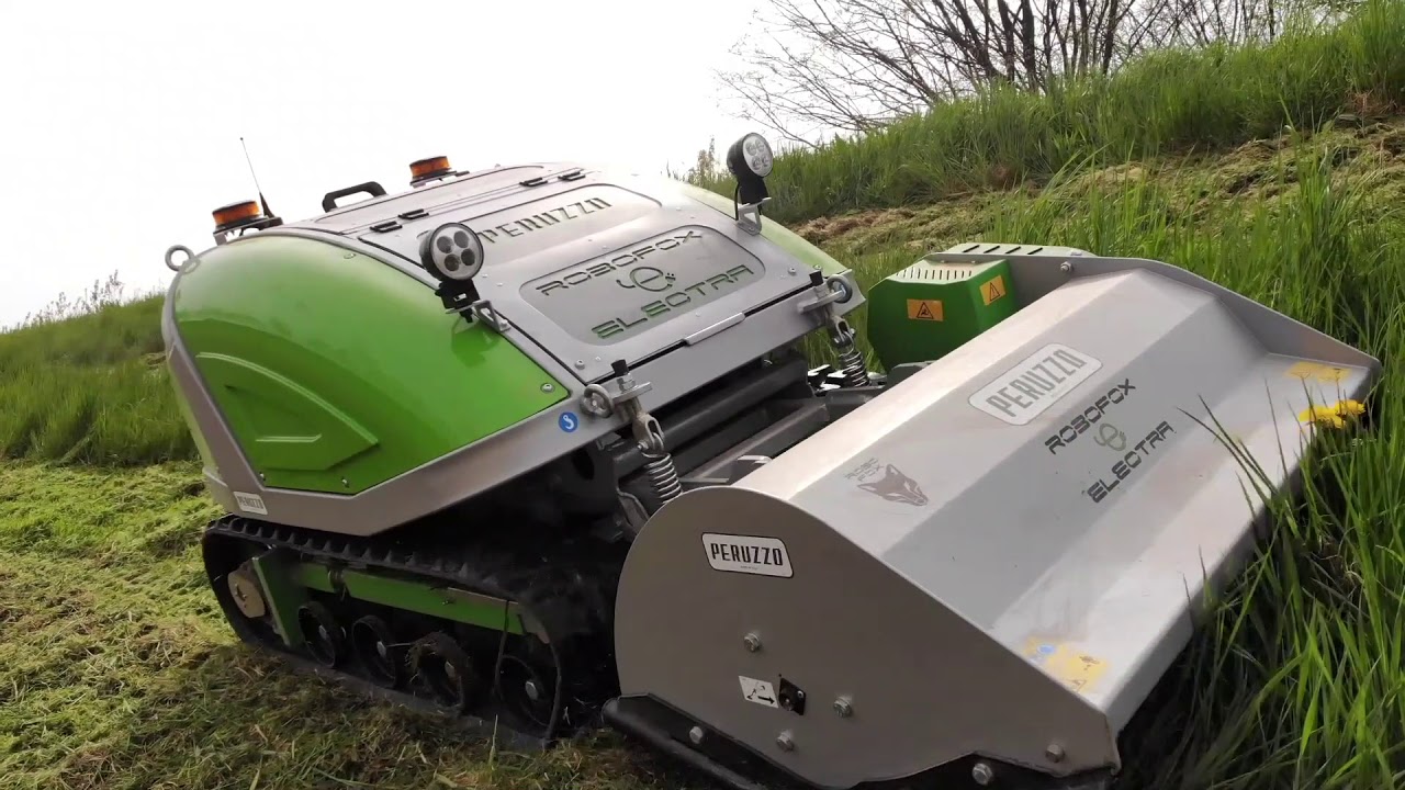Peruzzo ROBOFOX Remote Control Flail Mower ZERO EMISSIONS ELECTRIC & HYBRID Versions