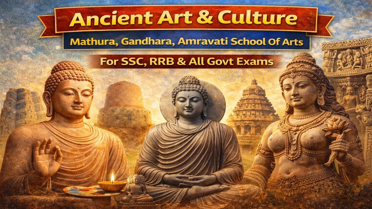 Mathura , Gandhara , Amaravati School Of Art in Tamil | Ancient History | Art & Culture