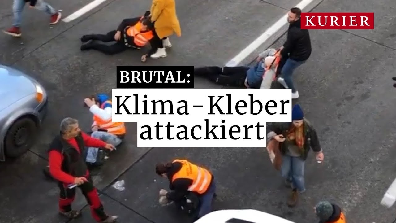 A2 Eskalation: Autofahrer reißen Klima-Aktivisten von der Straße