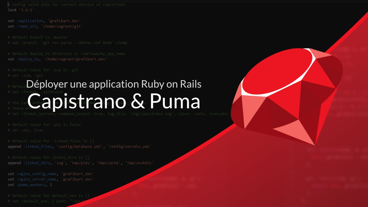 Mettre en place un serveur Web (38/28) : Capistrano : Déployer Rails avec Puma / Nginx