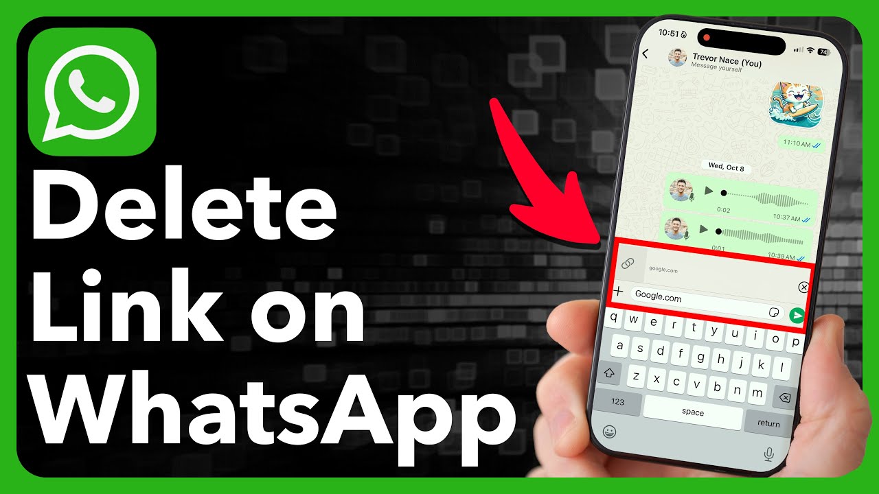 Как удалить ссылку в WhatsApp