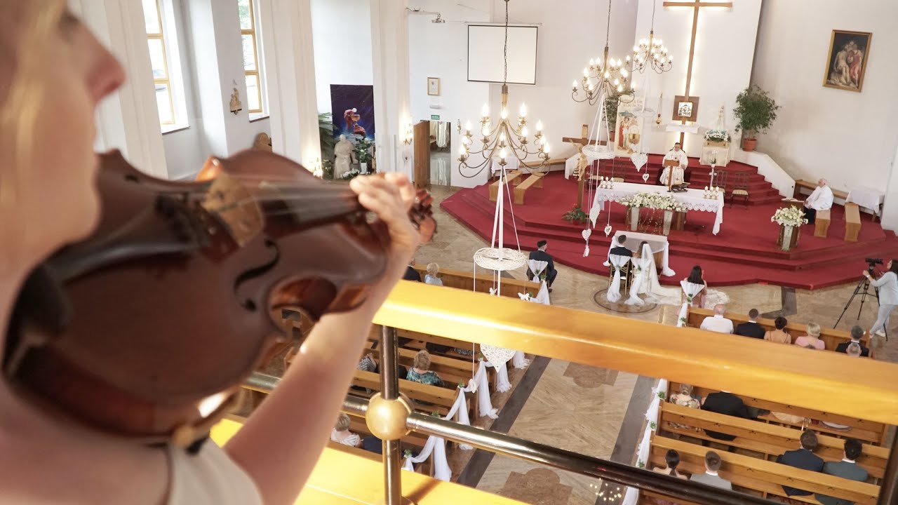Re Violin - Ave Maria (Franz Schubert) LIVE na żywo na ślubie kościelnym Skrzypce i fortepian, Łódź