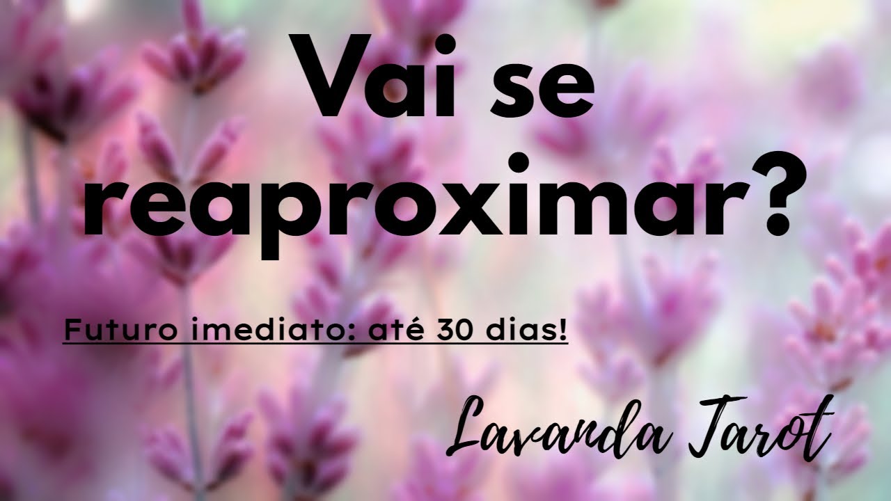 #tarot Vai se reaproximar? prazo de 30 dias!