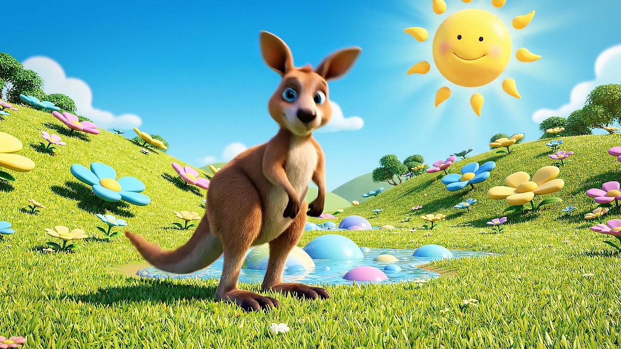 El Canguro Feliz Salta Boing Boing Boo | Canciones Infantiles de Animales