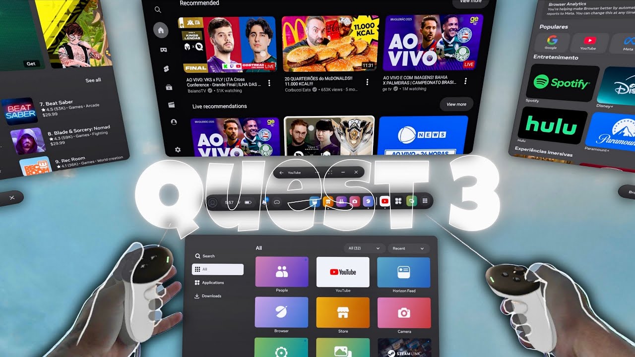 A experiência INCRÍVEL de utilizar o Meta Quest 3