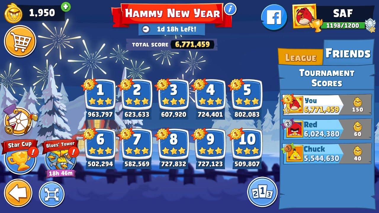 Angry Birds Friends. Hammy New Year (06.01.2024). All levels 3 stars. Passage from Sergey Fetisov