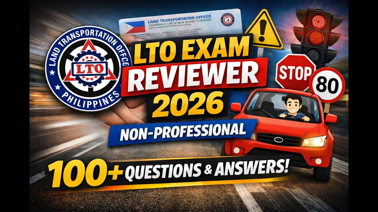 LTO EXAM REVIEWER 2026 NON-PROFESSIONAL (100 TAGALOG QUESTIONS) PART 1