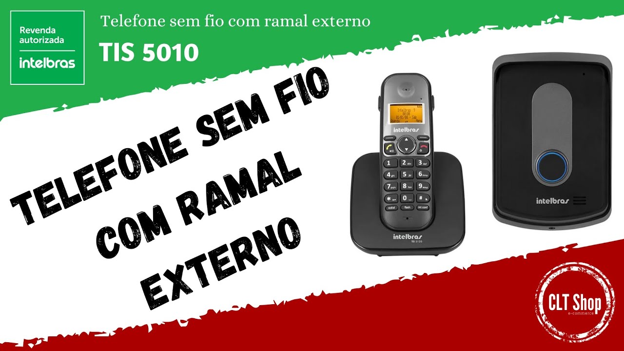 TIS 5010 – Telefone sem fio com ramal externo | Intelbras | CLT Shop