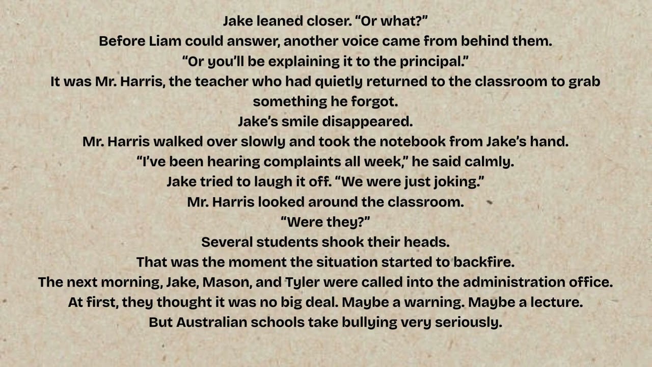 American students in Australia try to bully thier classmates but it backfired
