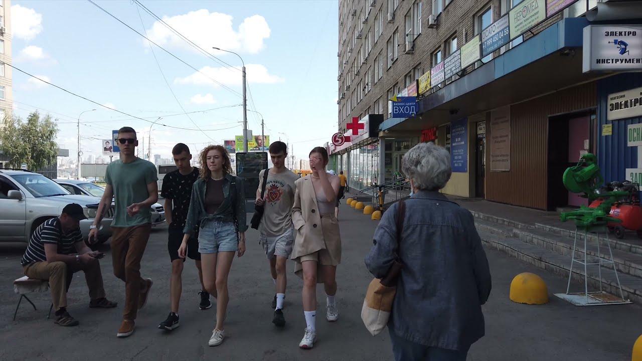 Прогулка по Новосибирску в 4K от пл.  Станиславского до Горского ж. м.