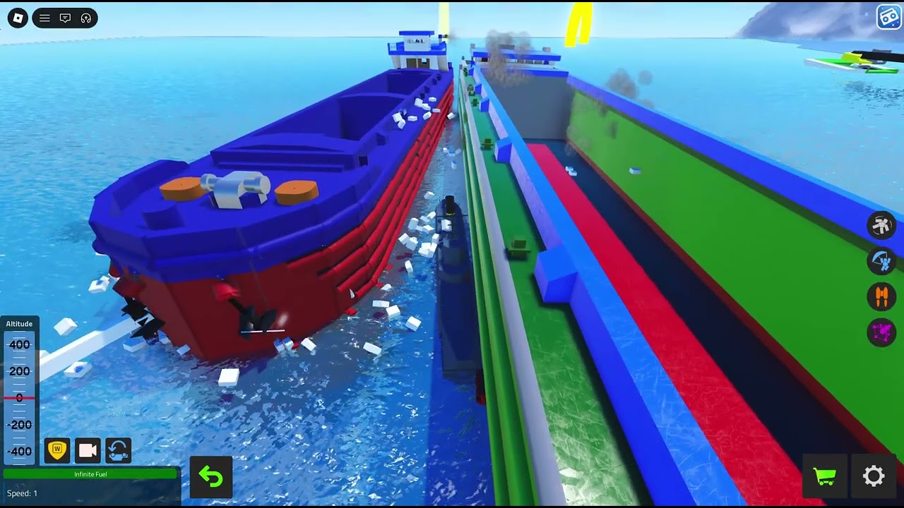 Submarine hijack on large fishing boat/ship