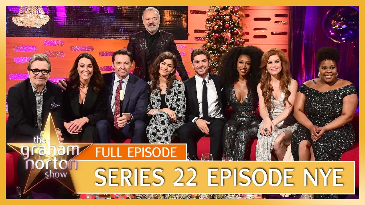 S22 NYE - The Graham Norton Show | Full Episode | Hugh Jackman, Zac Efron, Zendaya, Gary Oldman