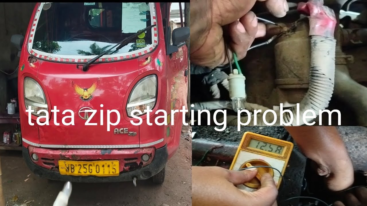 tata zip starting problem tata ace zip starting motor problem car starting motor check jahirul