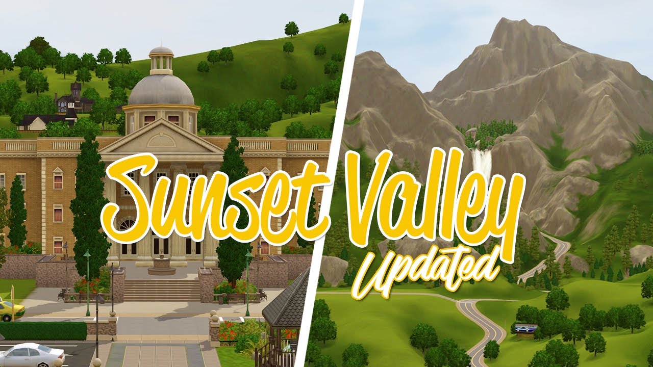 Sims 3 World Overview | Sunset Valley UPDATED 🏡🗻 | First Impressions + Review