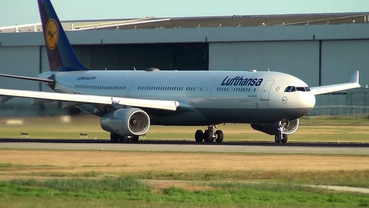 Lufthansa A330-300 [D-AIKH] Takeoff Vancouver Airport (YVR)