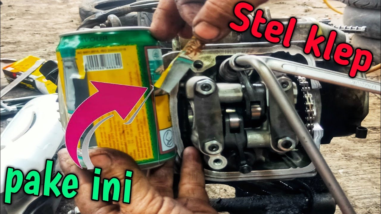 cara menyetel klep beat karbu/beat f1 menggunakan kaleng #Darmenmotor #menyetelklep #beatkarbu #klep
