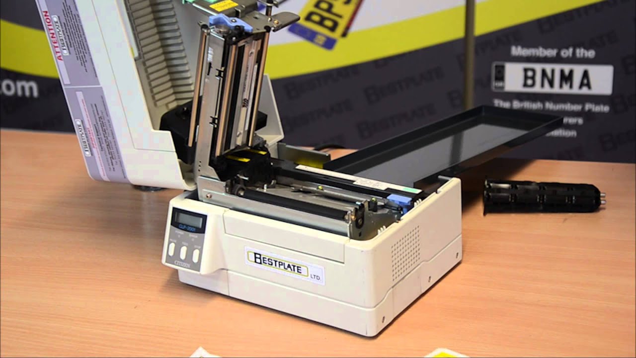 Ribbon change on a CLP 2001 Printer