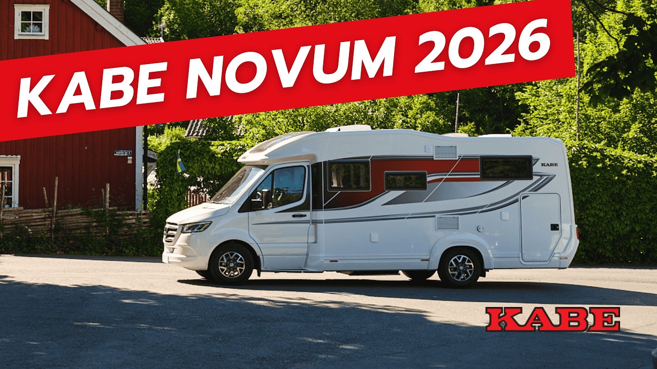 KABE Novum 720 LGB 2026: Kompakt Husbil med stora m&ouml;jligheter och fullmatad med komfort