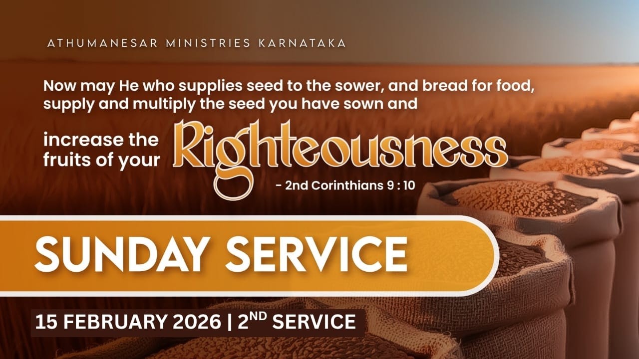 LIVE | SUNDAY 2ND SERVICE l 15-FEB-2026 | PASTOR.CJ SAMUEL | ATHUMANESAR MINISTRIES KARNATAKA