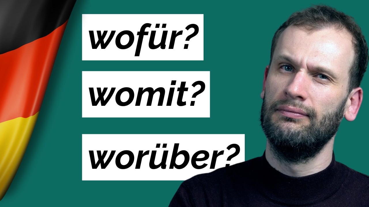 Soru kelimeleri: worauf, worüber.. vb.