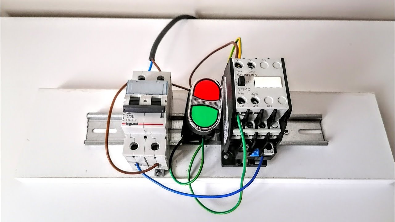 İkiz Buton Start Stop Bağlantısı Nasıl Yapılır. İkili buton ile Kontaktör Mühürleme montajı.