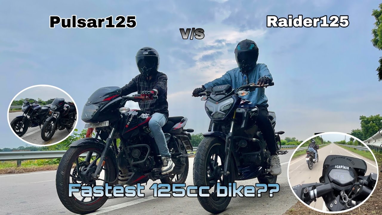 Fastest 125 cc  🤯🤯bike.? Pulsar 125 🤯☠️ vs tvs raider 125 🤡🤯omg 😯 ye kya huaa 🤯🤯