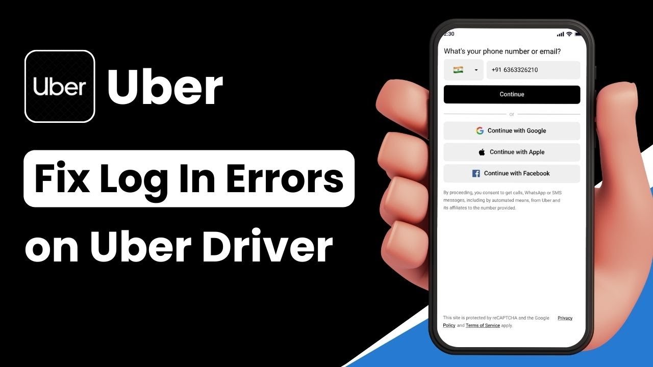 Как исправить ошибки входа в Uber Driver!