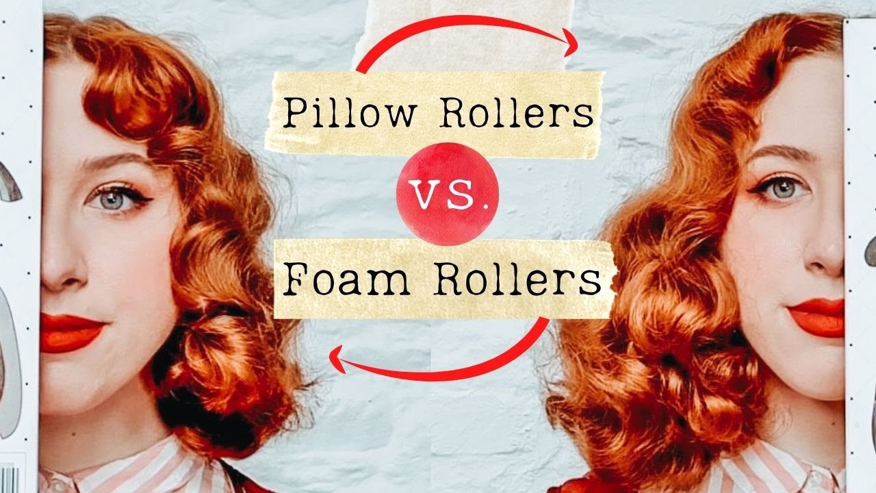 Pillow Rollers vs Foam Rollers for Vintage Curls!// Wet Set Hair Tutorial