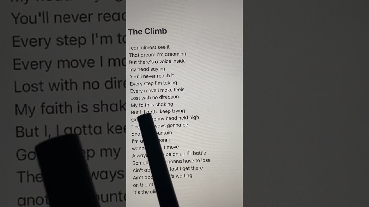 The Climb - Miley Cyrus (lyrics) in karaoke | Sujalkhadgi🖤