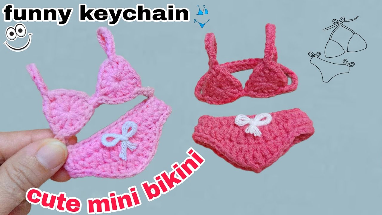 Make Your Own CROCHET Mini Bikini for Dolls | Hướng dẫn móc bikini cho búp bê