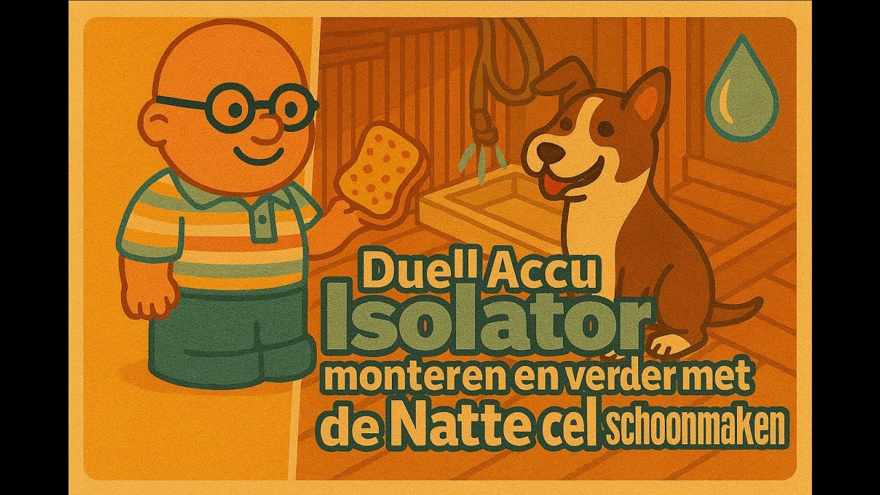 Duel Accu isolator monteren in the Camper en verder met Camper Douchbak schoon krijgen!!